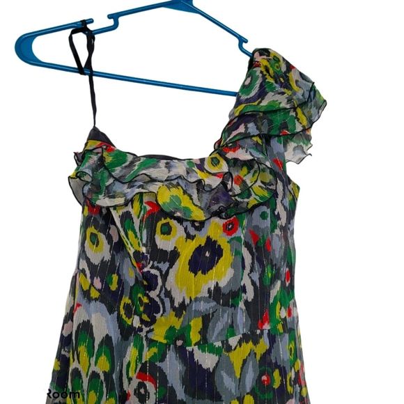 Emporio ArmaniMulticolor Chiffon Cocktail Dress - Picture 2 of 5